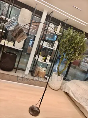 Decorative Black Arched Floor Lamp ( Adjustable )