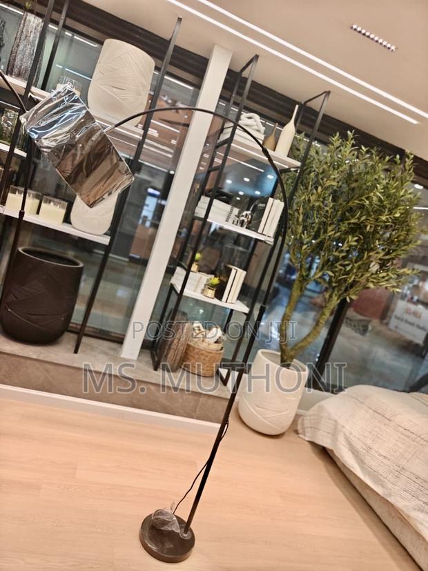 Decorative Black Arched Floor Lamp ( Adjustable ) - main view