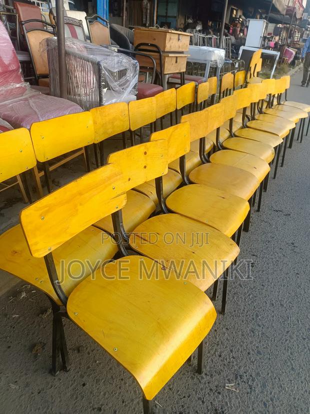 School Chairs With Clear Varnish - main view