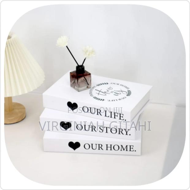 WhiteModern Fake Books Decoration - thumbnail 2