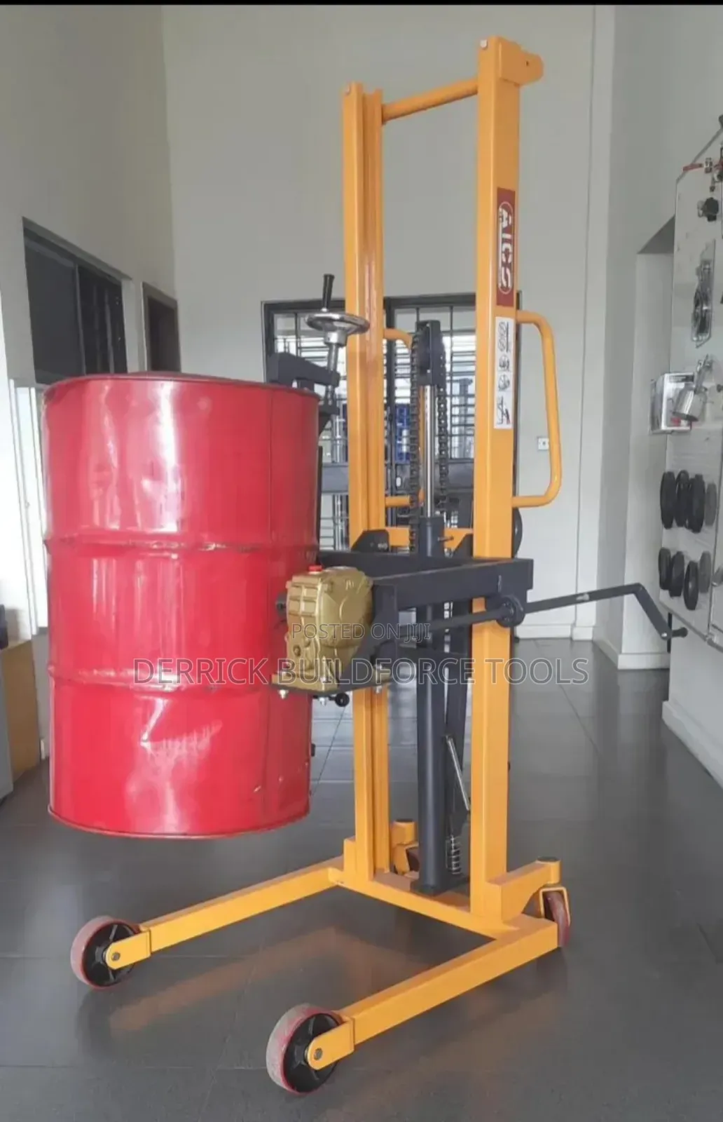 Aico Japan Manual Drum Stacker Lifting Height 1.6m Capacity 500kgs