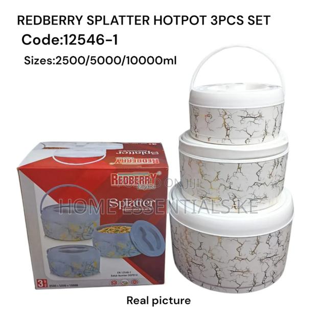 3pcs Redberry Splatter Hotpot -2.5,5,10l