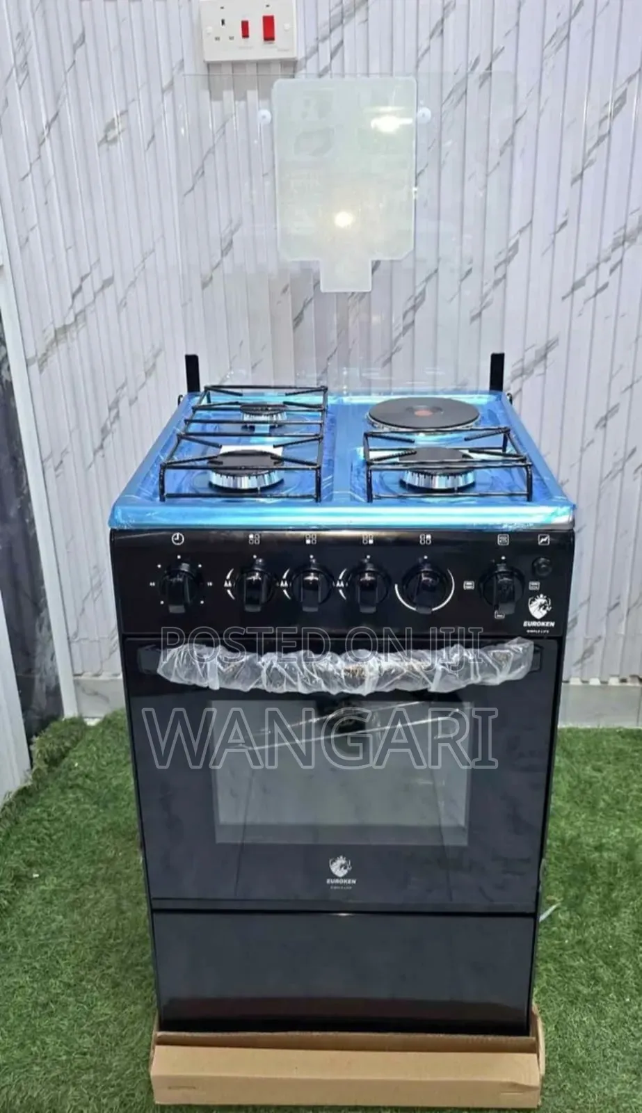 3+1 50 by 55 Euroken Standing Cooker With Electric Oven