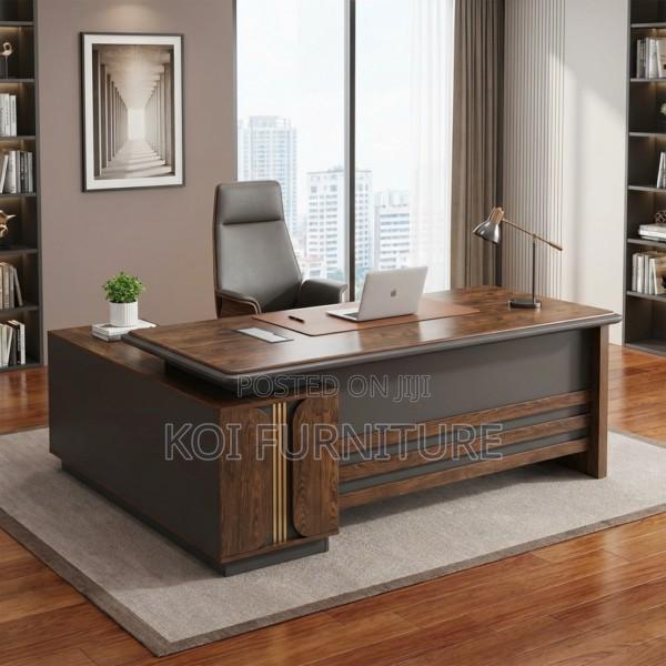 Office Desk : 1800mm Executive L-Shaped Office Modern Desk
