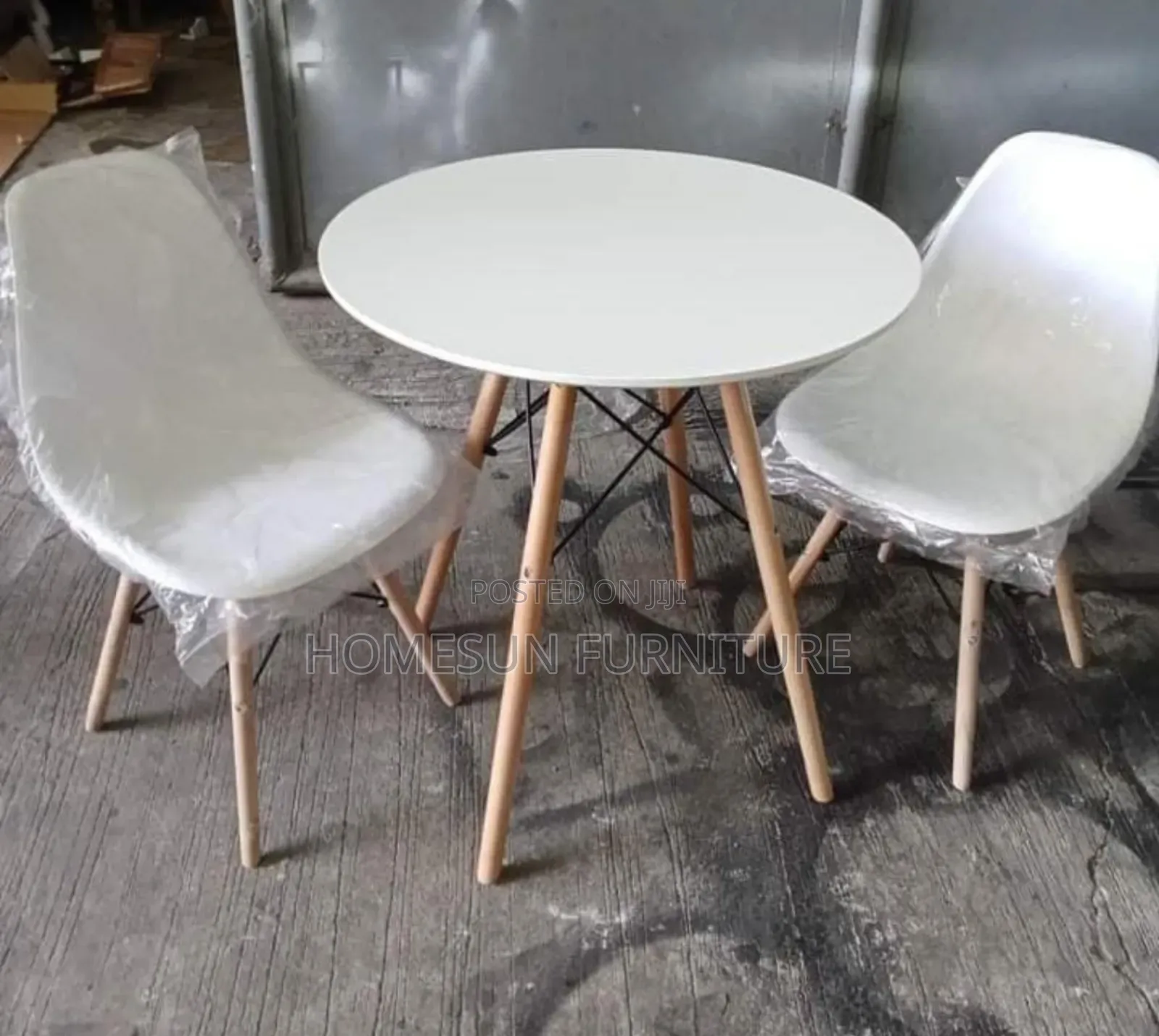 2 Seater Round Eames Table and Chair