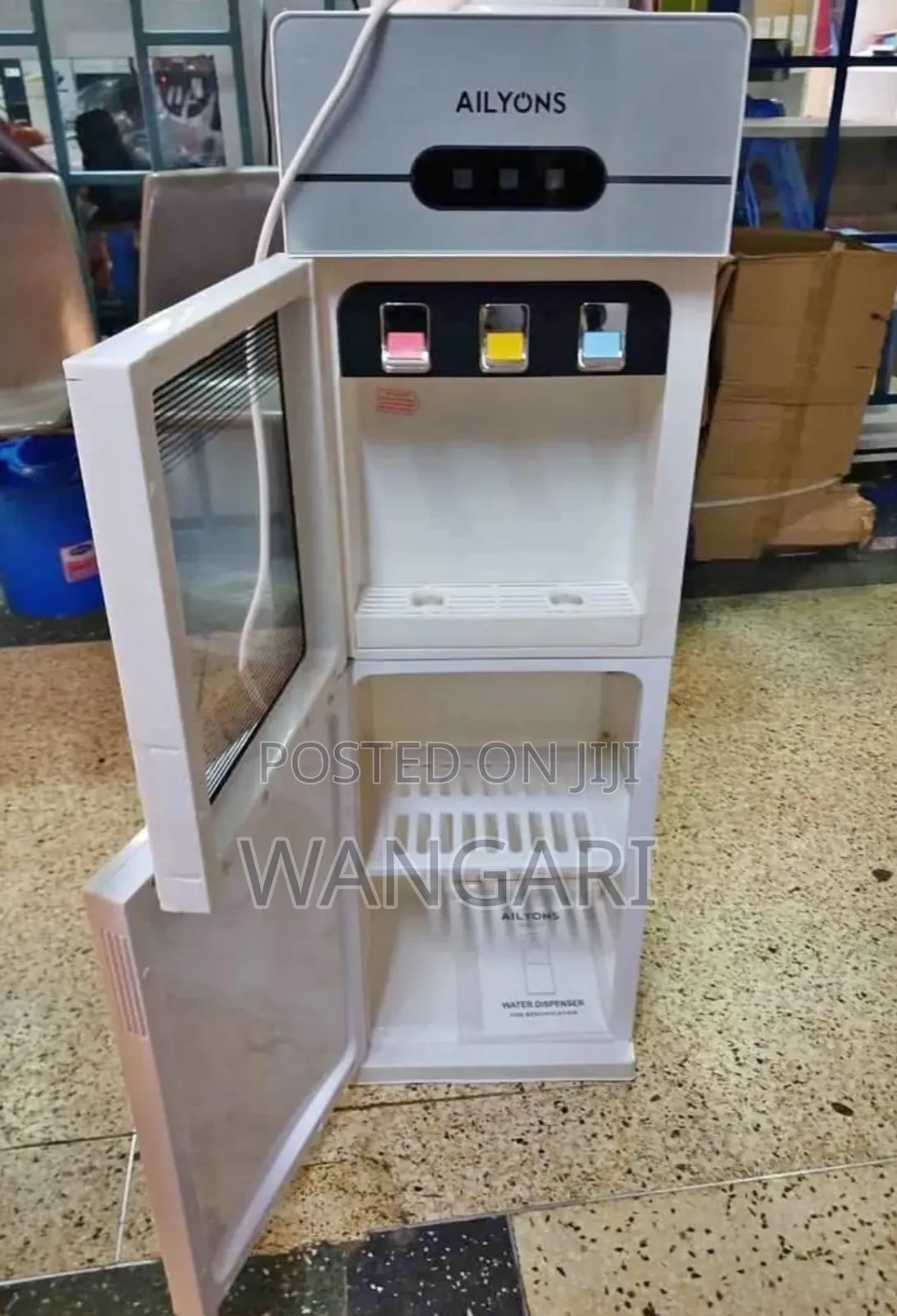 Ailyons 3 Taps Water Dispenser With Storage Cups