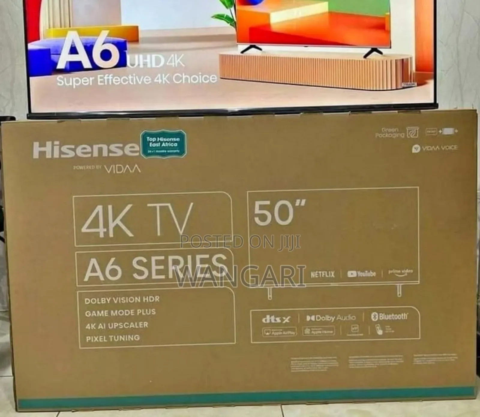 Hisense 50 Inch 4 K A6 Series Television