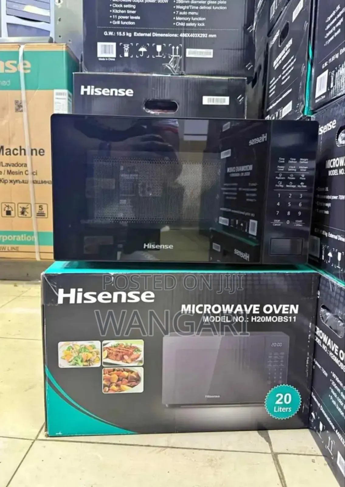 Black Hisense Microwave Oven Digital With Touching Pad