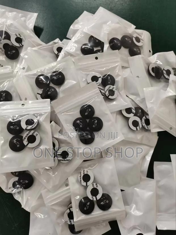 4pc Round Self Adhesive Stickons Universal Fit Shock Absorbers