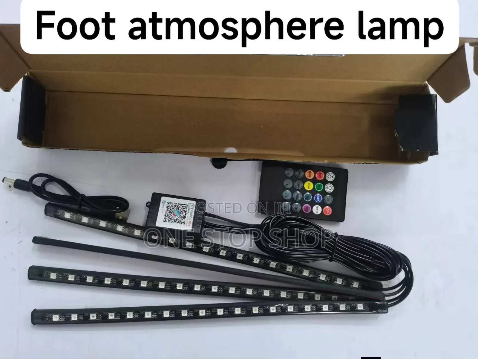 4pc Unique 7 Color Remote Control Led Bar Floor Lights