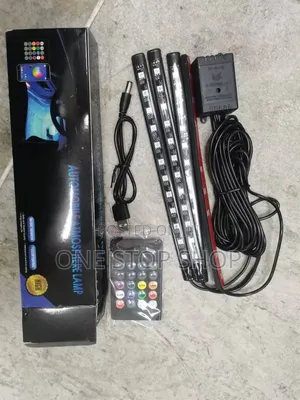 4pc Unique 7 Color Remote Control Led Bar Floor Lights