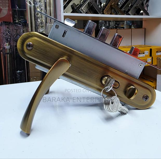 Gold Big Moment Steel Door Locks-4pins
