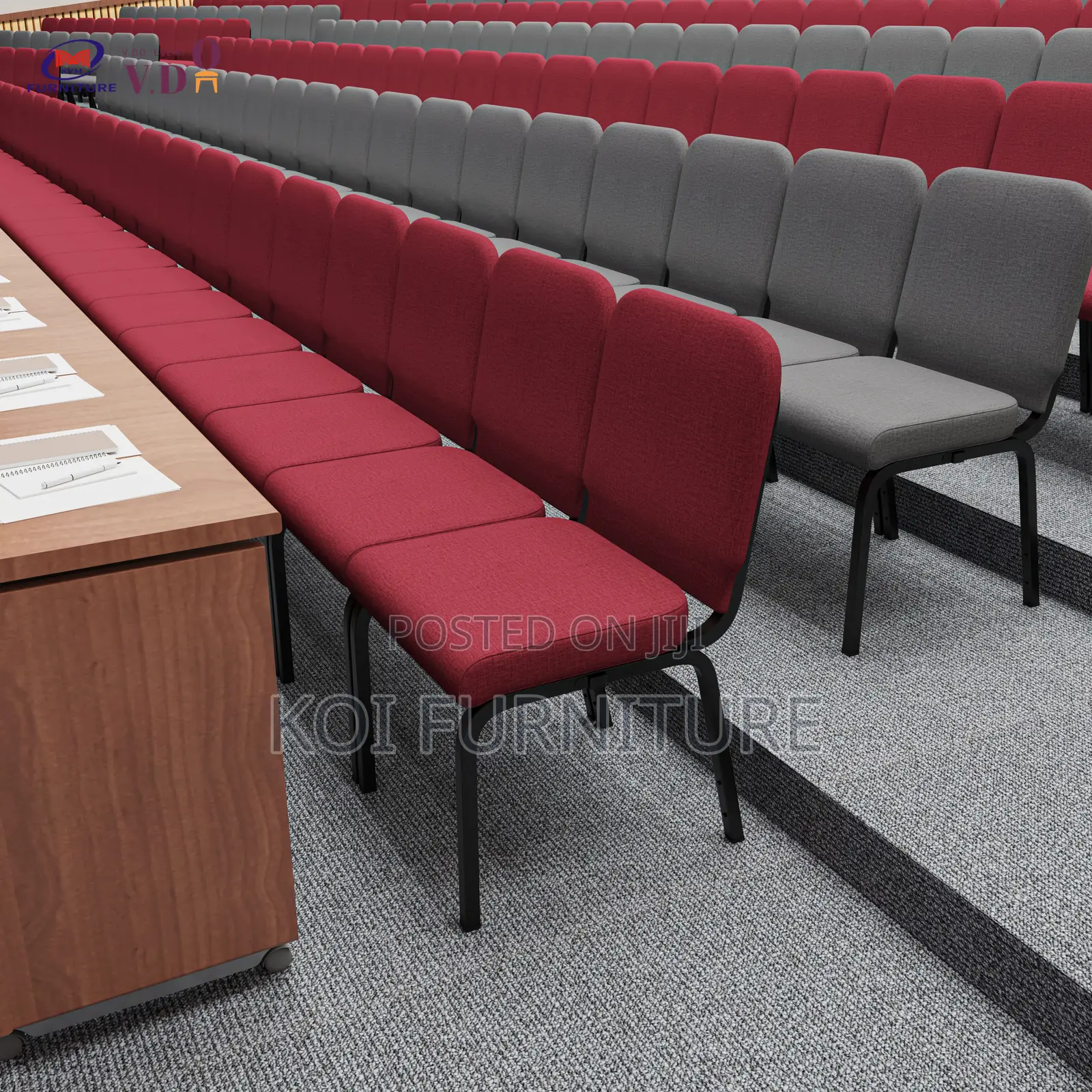 Chair :High Quality Stacking Steel Theater / Pulpit / Auditorium Chair