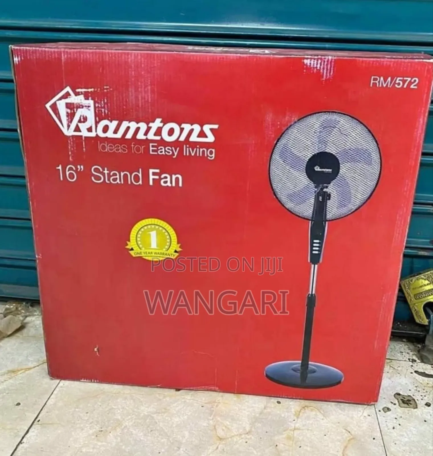 With Warranty Black Ramtons 16 " Standing Fan