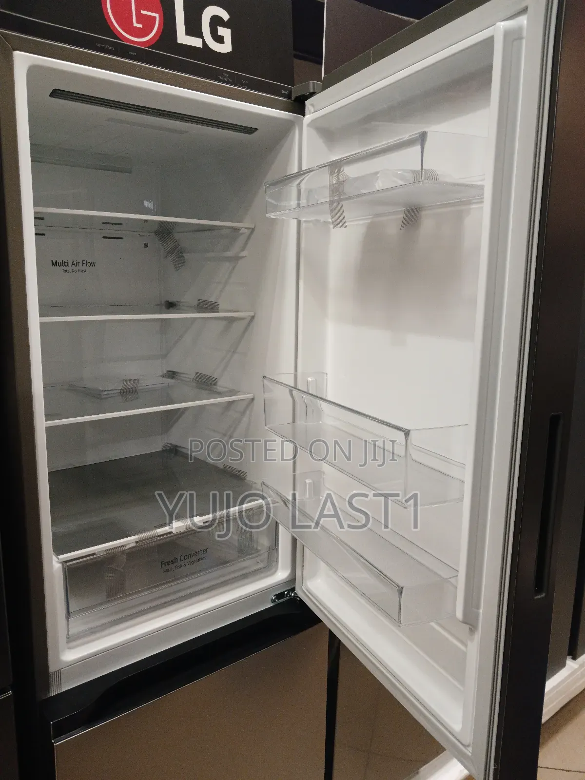 Lg Gc-B569nqcm Bottom Mount Freezer Fridge, 462 L - Smart Inverter