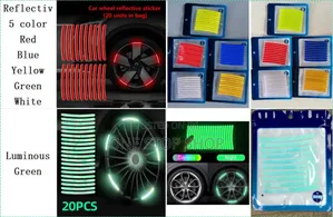 Car Wheel Reflective Stick on (20unit Per Color Bag