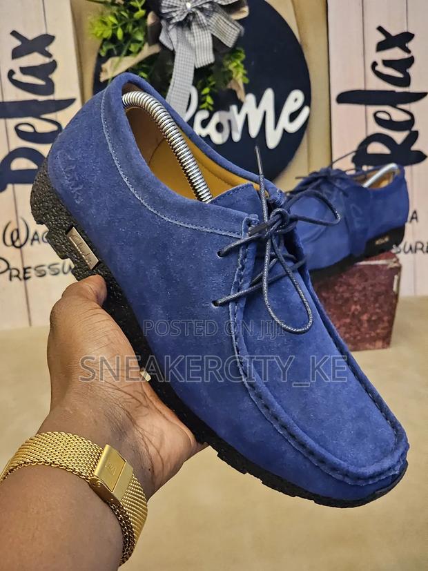 Blue Clarks Wallabees - thumbnail 3