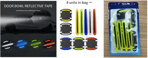 4/4 Door/Bowl Reflective Tape Stickers (8units Per Color