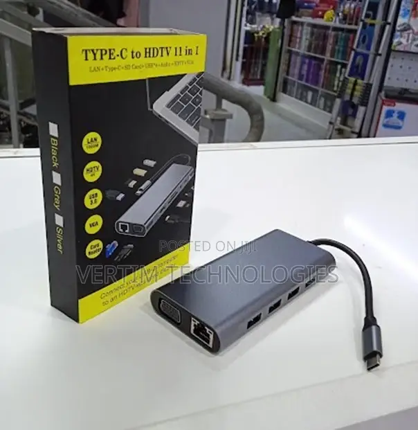 Macbook Type C to Ethernet Laptop Adapter 11in 1
