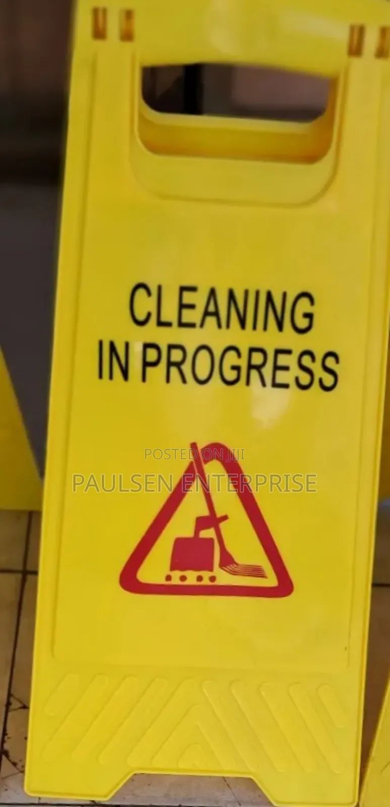 Work In Progress A Frame Caution Sign