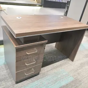 Office Desk : 1400mm Executive Wooden Office Desk With Drawers