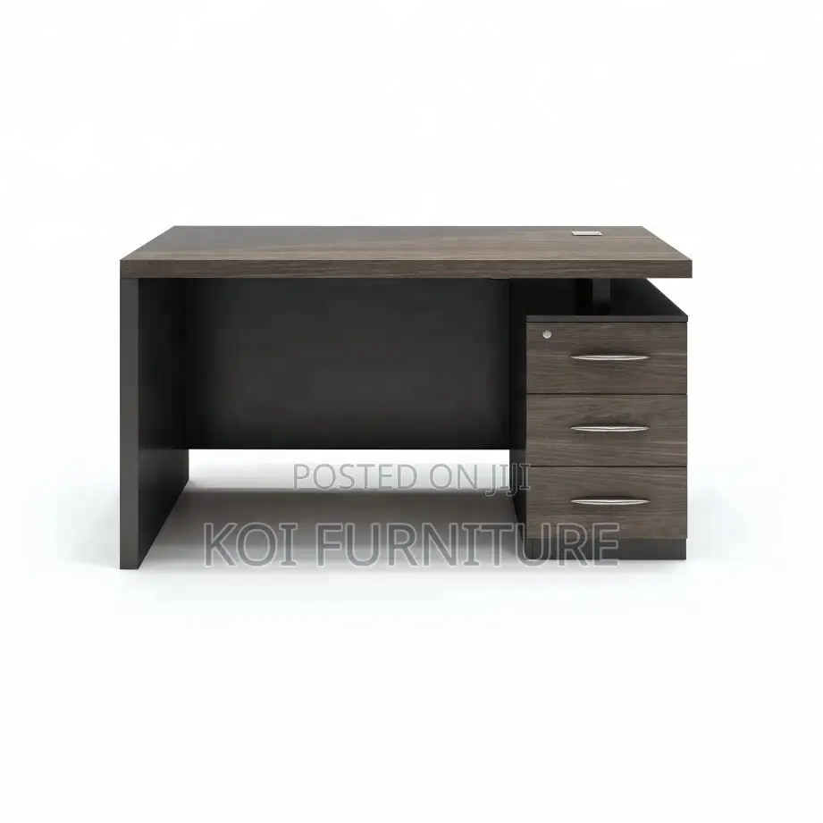 Office Desk : 1400mm Executive Wooden Office Desk With Drawers