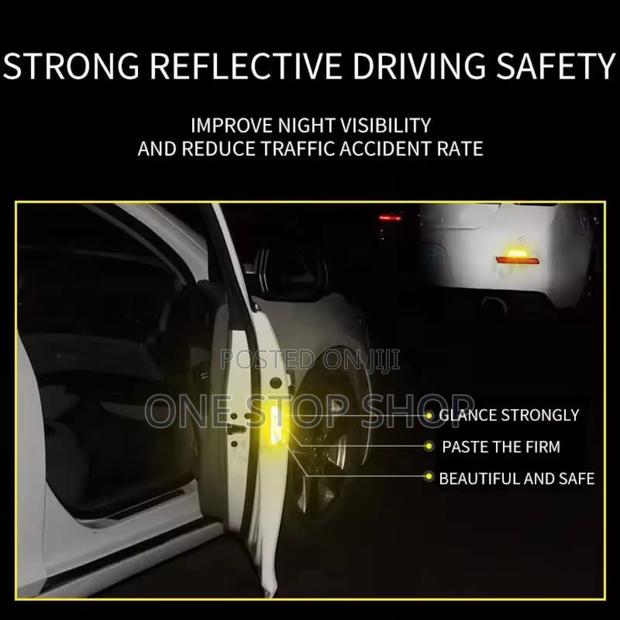 Reflective Door Warning Open Branded Tape 4pc Per Color - thumbnail 2