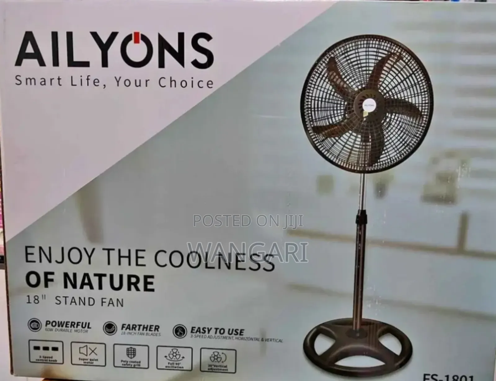 Standing Fan Black