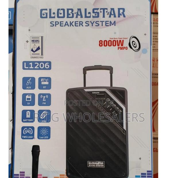 Globalstar Portable Club 12′′ Trolley Speaker – Bluetooth Usb