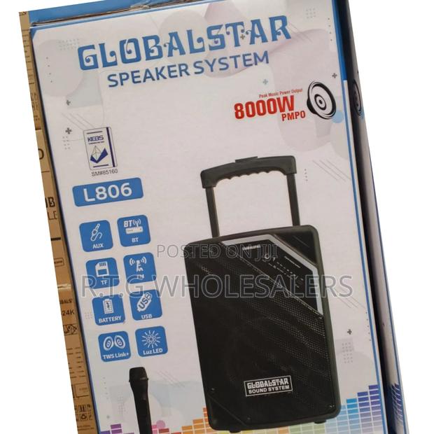Globalstar 8" Trolley Portable Speaker With Bluetooth
