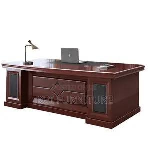 Office Desk; 1800mm Executive Mahogany Office Desk