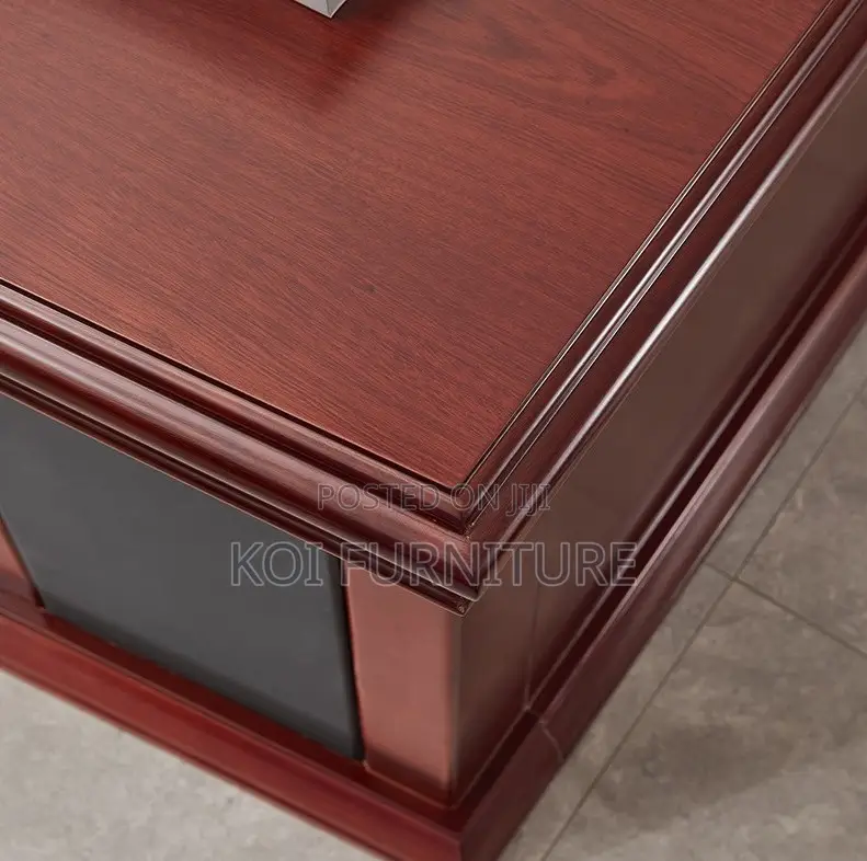Office Desk; 1800mm Executive Mahogany Office Desk