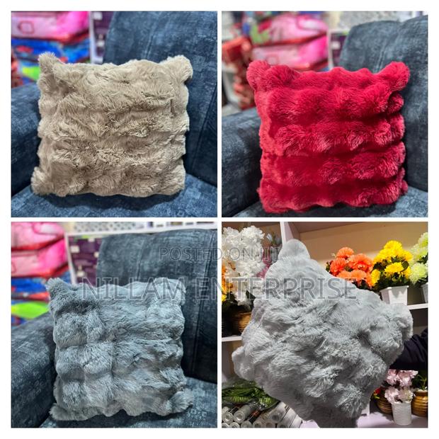 Rabbit Fur Throw Cushion Covers - main view