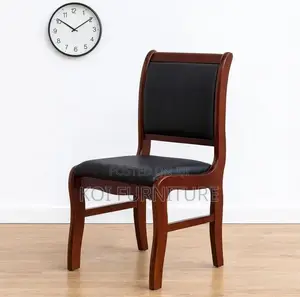 Office Chairs; Mahogany Made Armless Office Chair