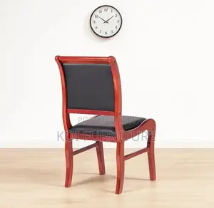Office Chairs; Mahogany Made Armless Office Chair