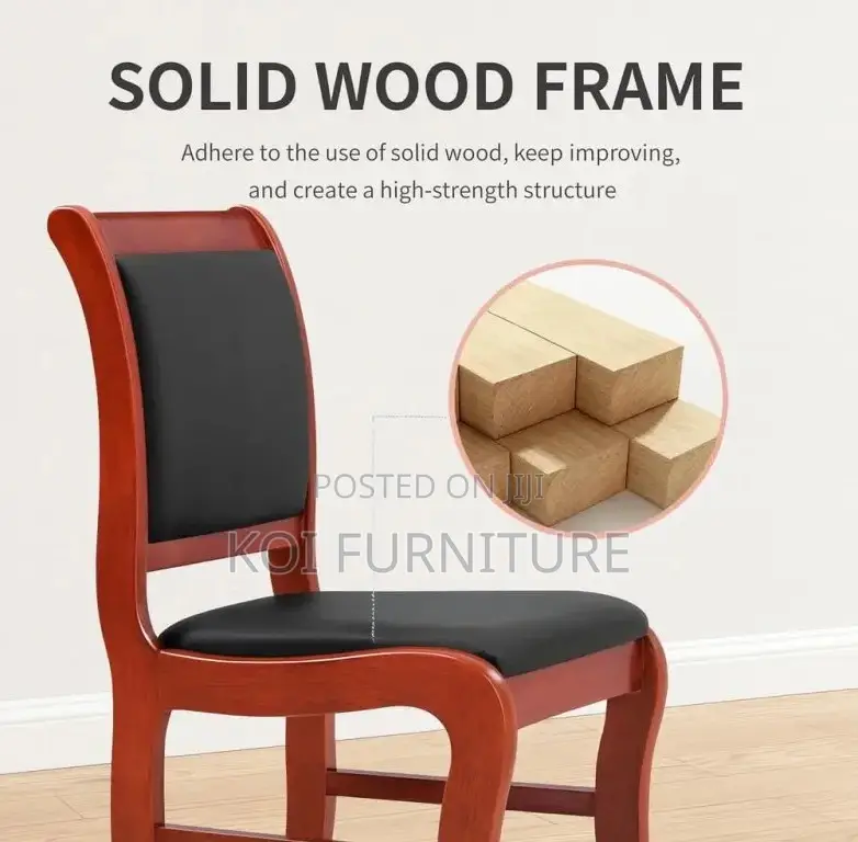 Office Chairs; Mahogany Made Armless Office Chair