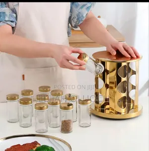 Led Touch Rotating Spice Rack*

*Has 12 Glass Jars Each 100ml