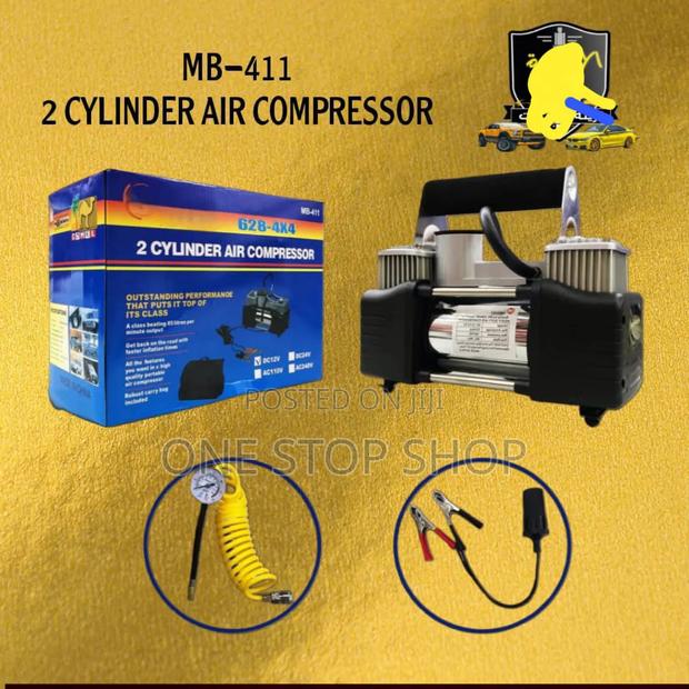 Electric Car Puncture Tire Inflator Pump Cigarette Lighter Powered - main view