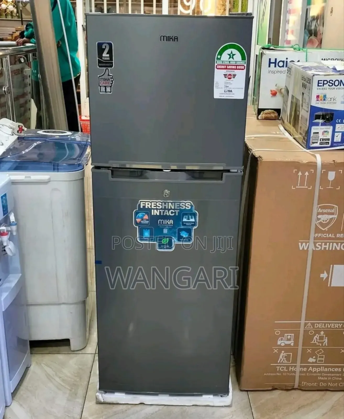 Mika 138litres Fridge Double Door