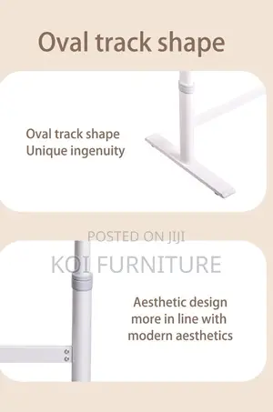 Office Table; Adjustable White Home Office Training Desk