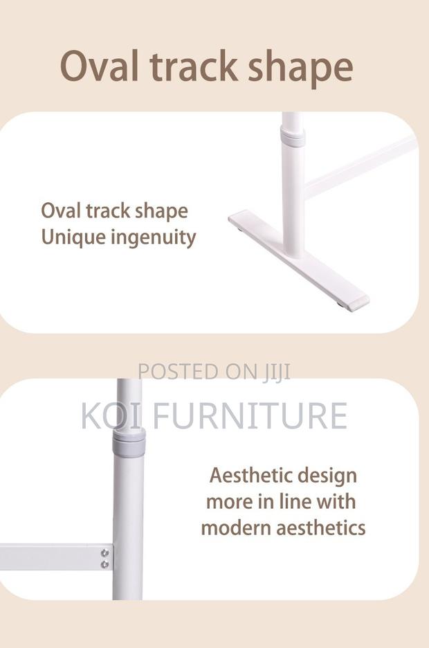 Office Table; Adjustable White Home Office Training Desk - thumbnail 2