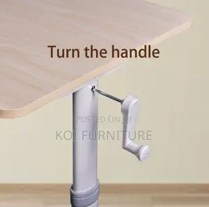Office Table; Adjustable White Home Office Training Desk