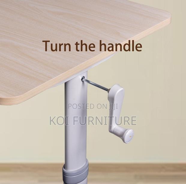 Office Table; Adjustable White Home Office Training Desk - thumbnail 4