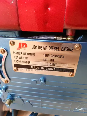 Brand New Jiadi Jd 18hp Keystart Water Cooled Diesel Engine