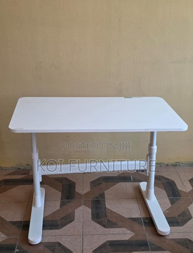 Office Table; Adjustable White Home Office Training Desk - thumbnail 10