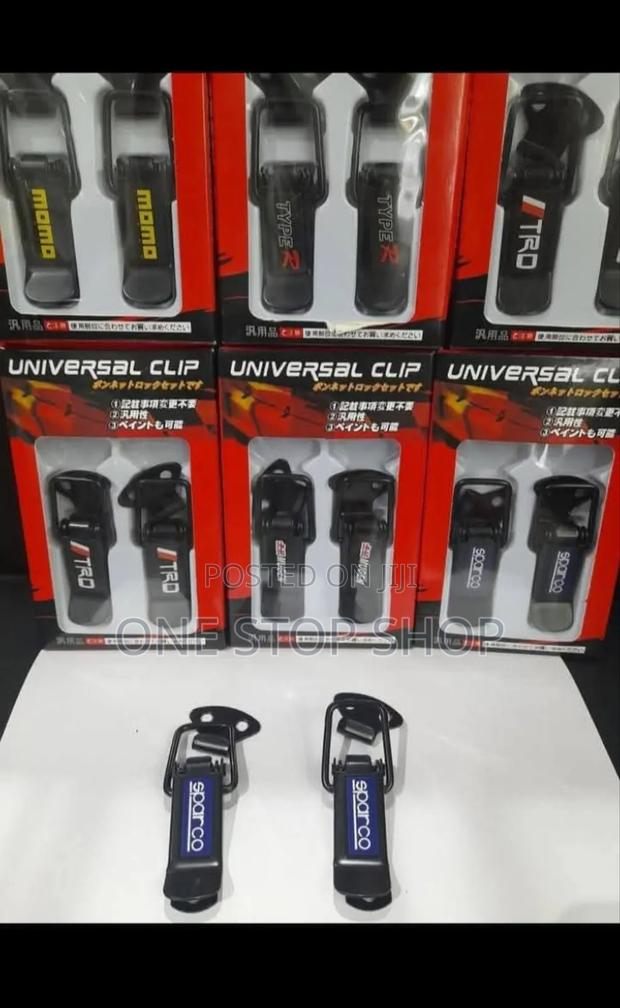 Momo,Typer,Sparco,Mugen Black Bumper Clips 2pc Set