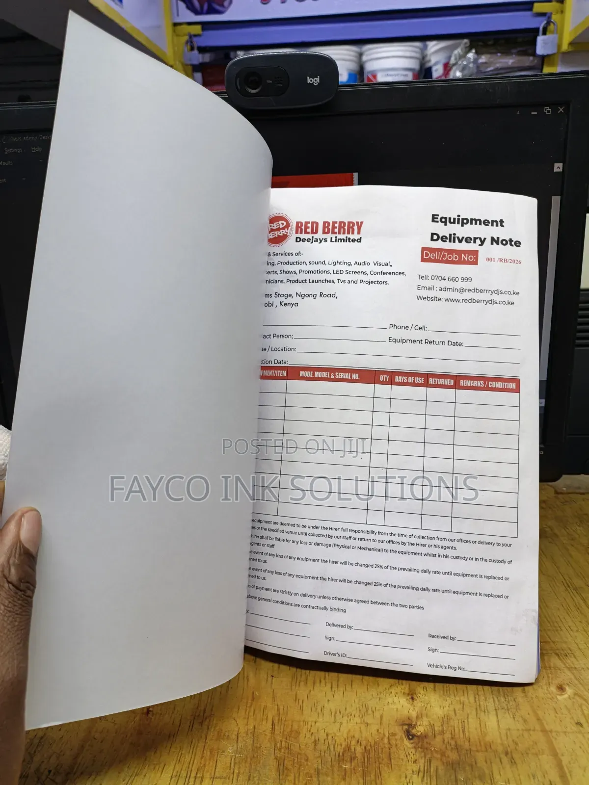Reliable Delivery Notes Receipt Books