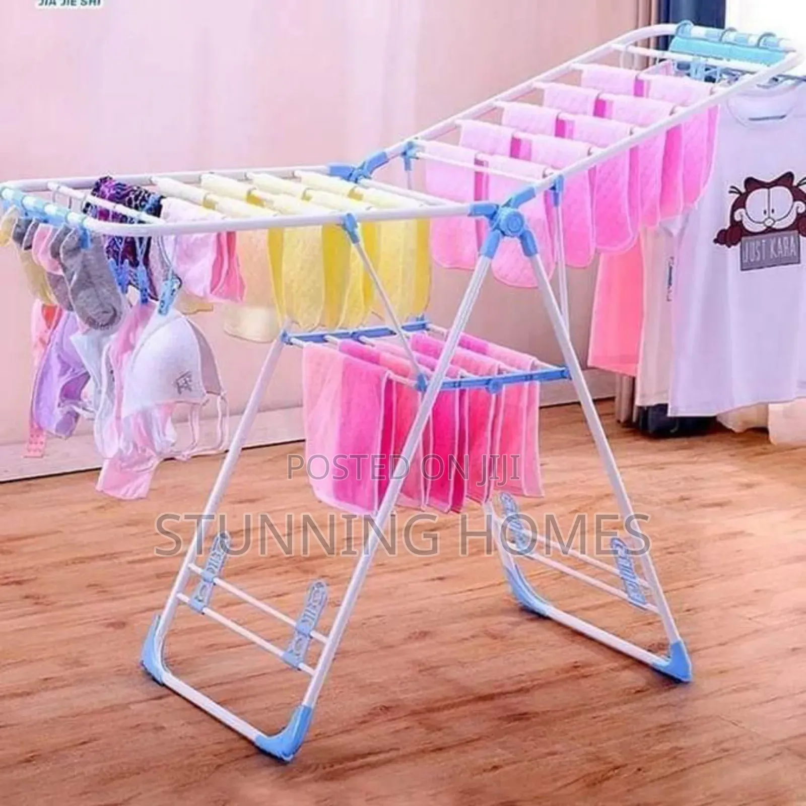 Foldable and Portable Clothes Drying Rack