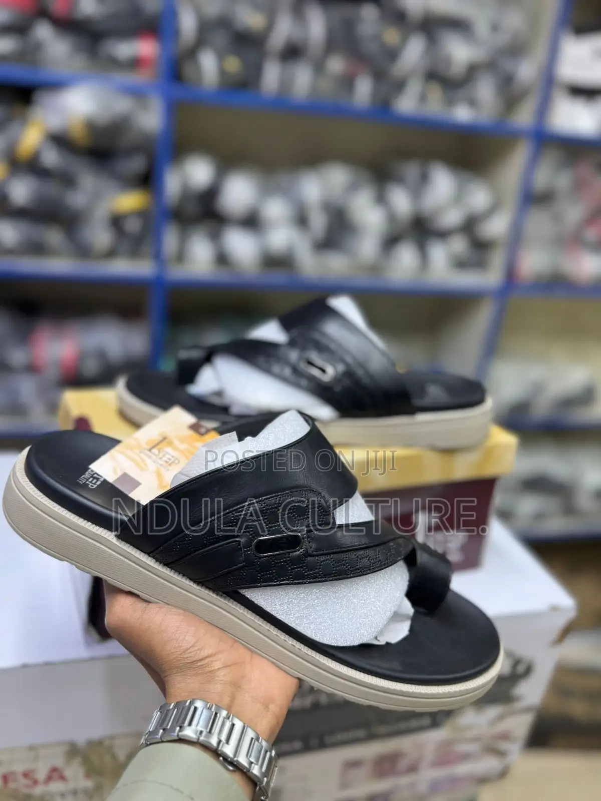 1 Step Soft Sole Leather Sandals