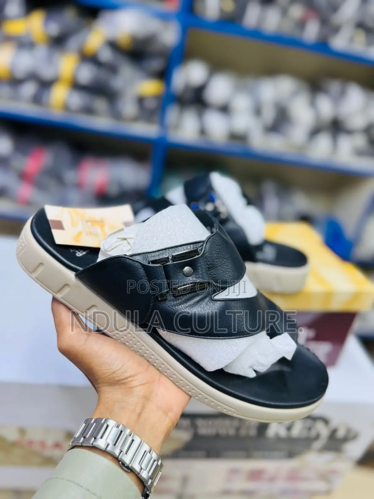 1 Step Soft Sole Leather Sandals